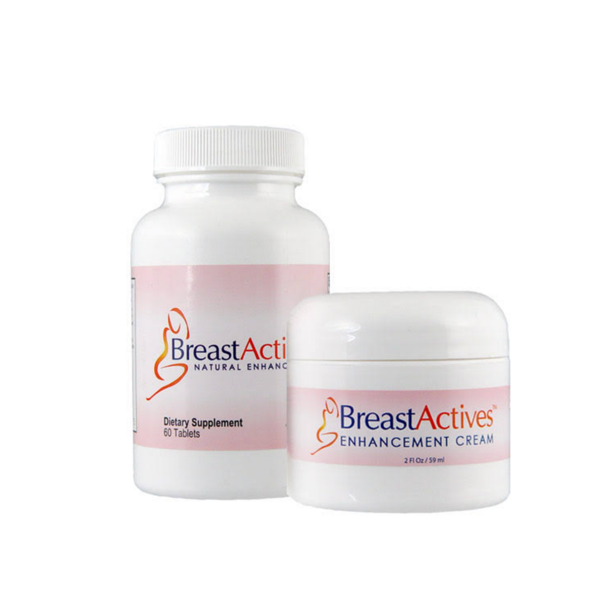 Breast Actives Breast Enhancement Dietary supplement and Topical Cream