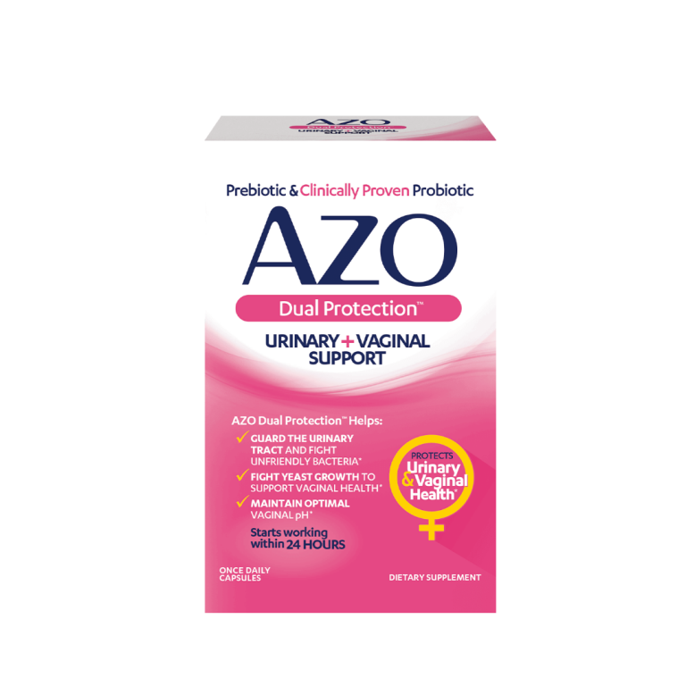AZO Dual Protection Urinary + Vaginal Support 30 Capsules | Holly's ...
