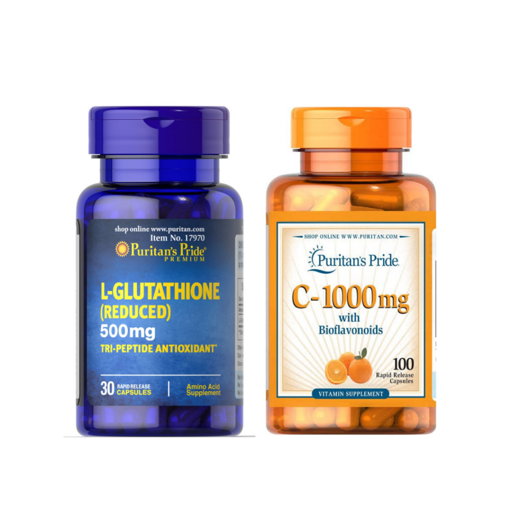 Puritan’s Pride Glutathione 500mg and Vitamin C 1000mg Capsules