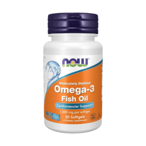 NOW Foods Supplements, Omega-3 180 EPA / 120 DHA, Molecularly Distilled, Cardiovascular Support*, 30 Softgels
