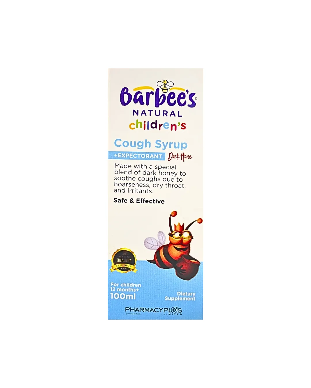 Barbees Children Cough Syrup Plus Dark Honey