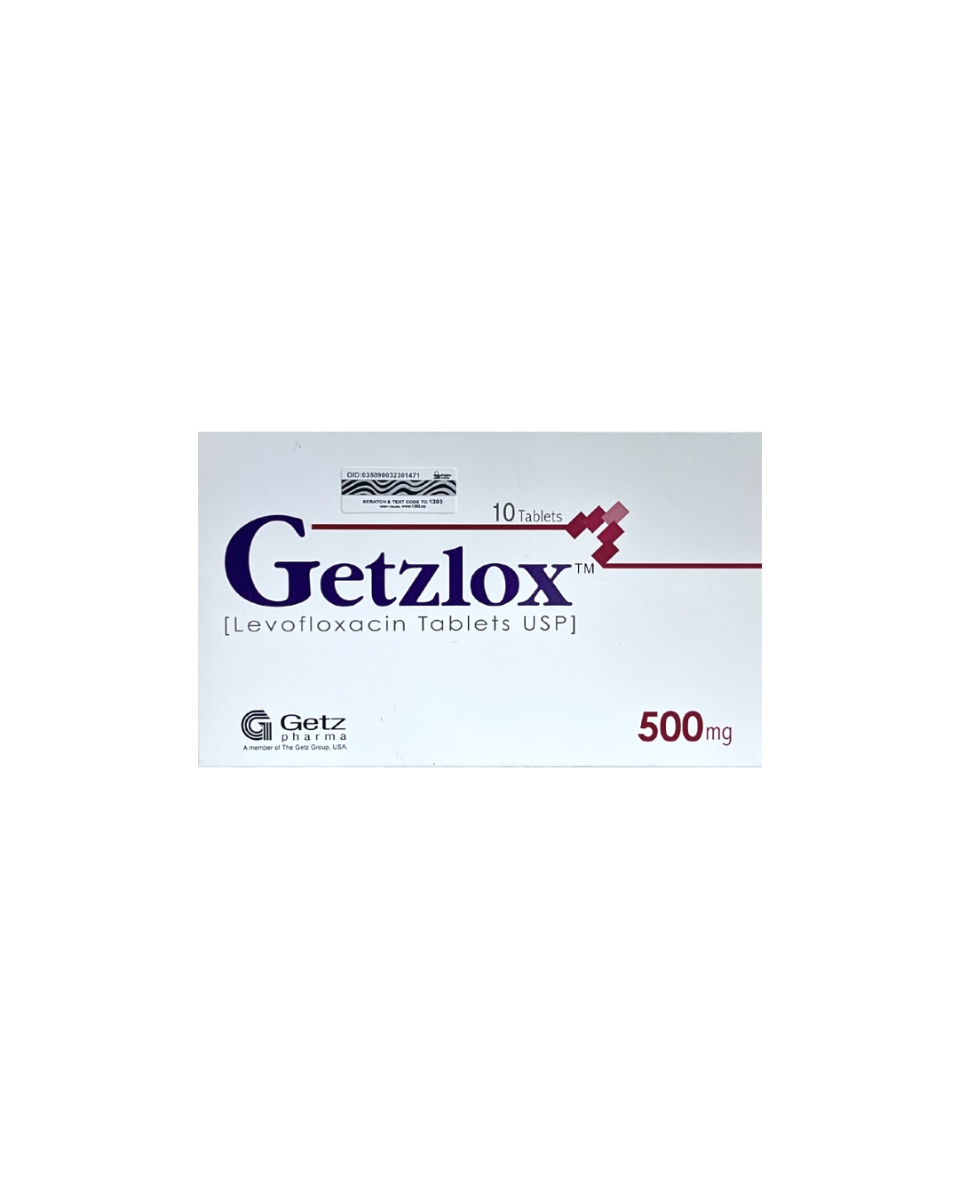 Getzlox levofloxacin 500mg