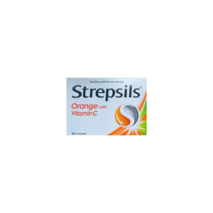 Strepsils Orange with Vitamin C Lozenges x 24 Soothing relief for sore throats