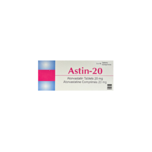 Astin-20 Atorvastatin 20mg 30 Tablets