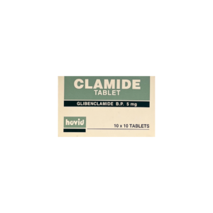 Clamide Glibenclamide 5mg Tabs x10 {Blisters}