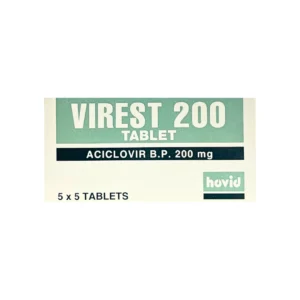 Virest Aciclovir 200mg 5 Tablets