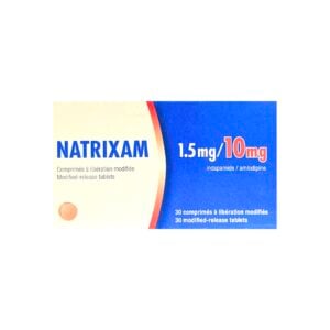 Natrixam Indapamide/Amlodipine 1.5mg/10mg x30 Tablets