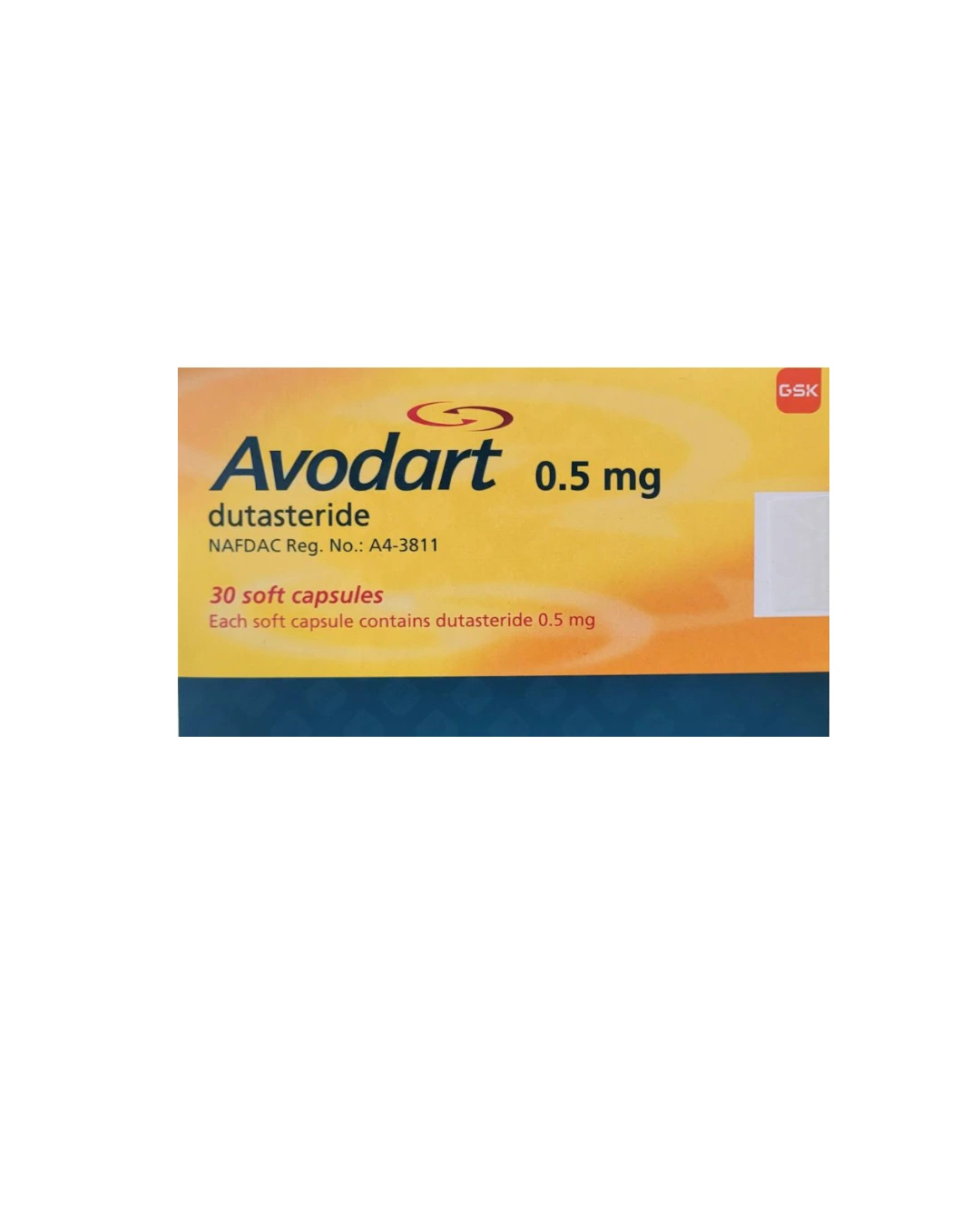 Avodart Dutasteride 0.5 mg 30 capsules
