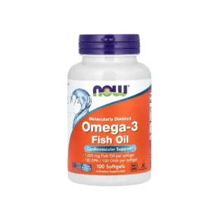Now Molecularly Distilled Omega-3 Fish Oil 100 Softgels