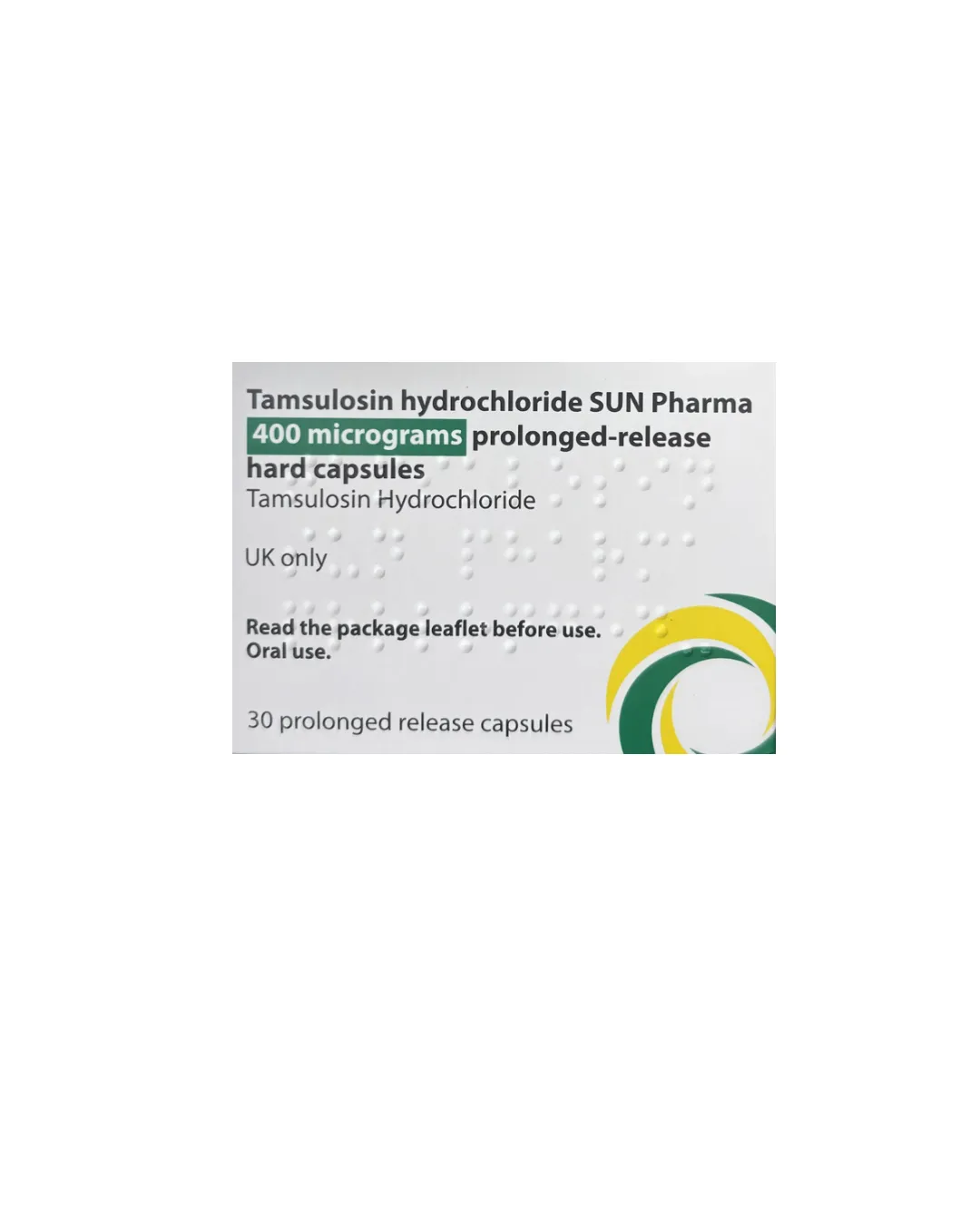 SUN Pharma Contiflo XL 400 micrograms (Tamsulosin Hydrochloride) x30 Capsules