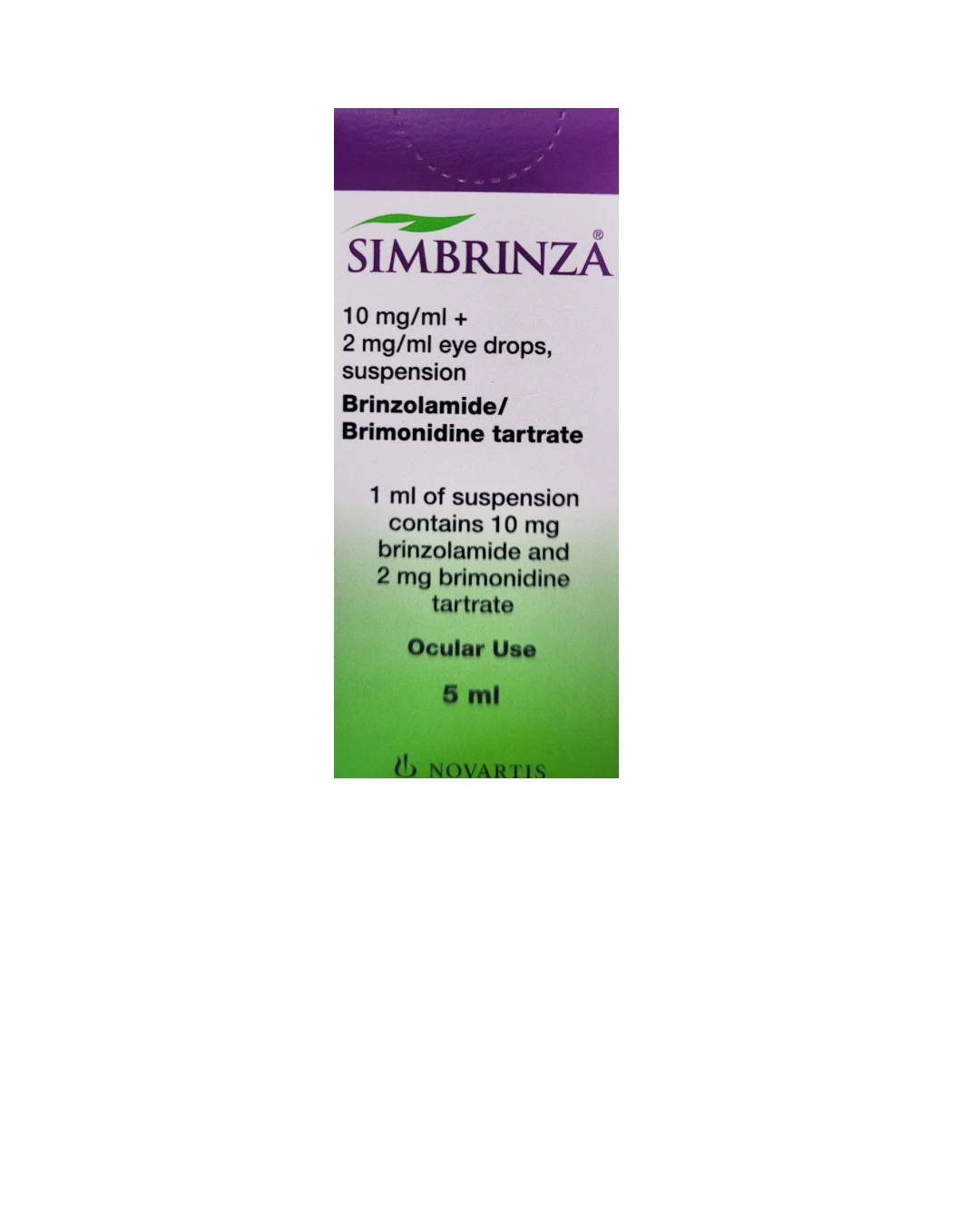 Simbrinza Brinzolamide Brimonidine Eye Drops 5ml