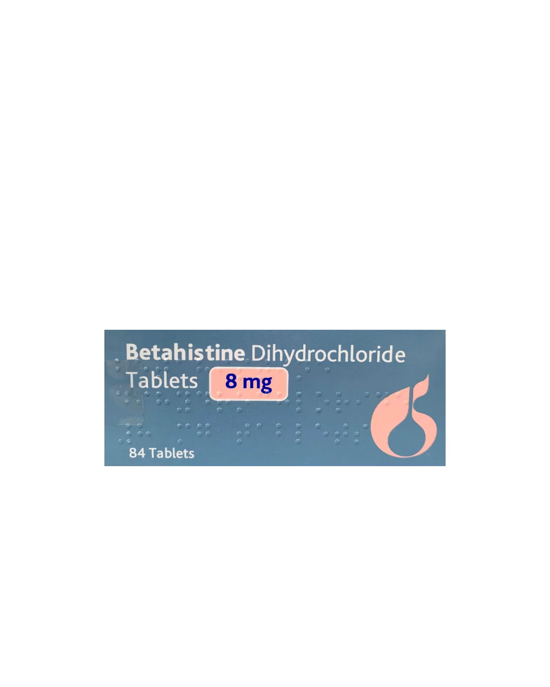 Betahistine Dihydrochloride 8mg x84 Tablets