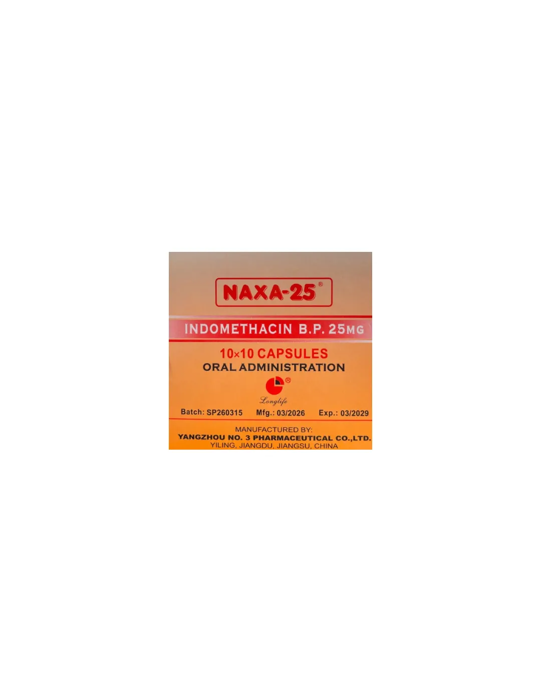 Indomethacin Capsules x10