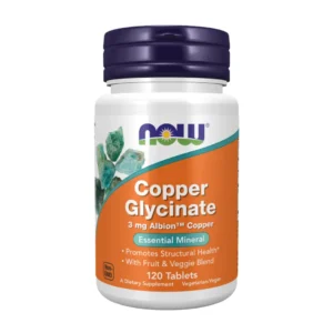 Now Copper Glycinate 3mg x120 Tablets