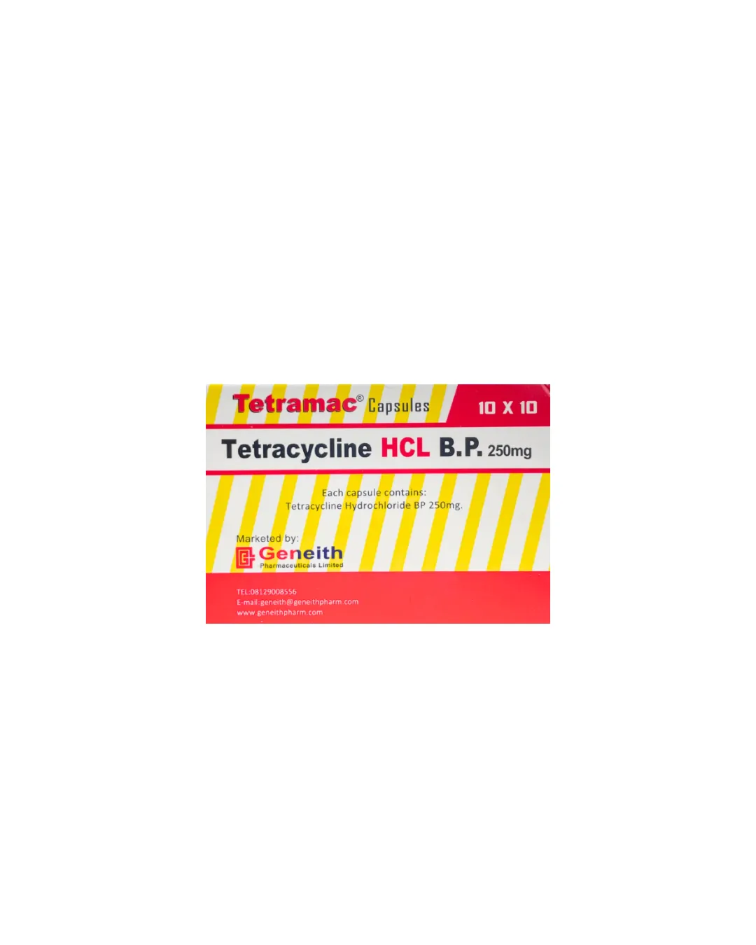 Tetracycline Capsules x10