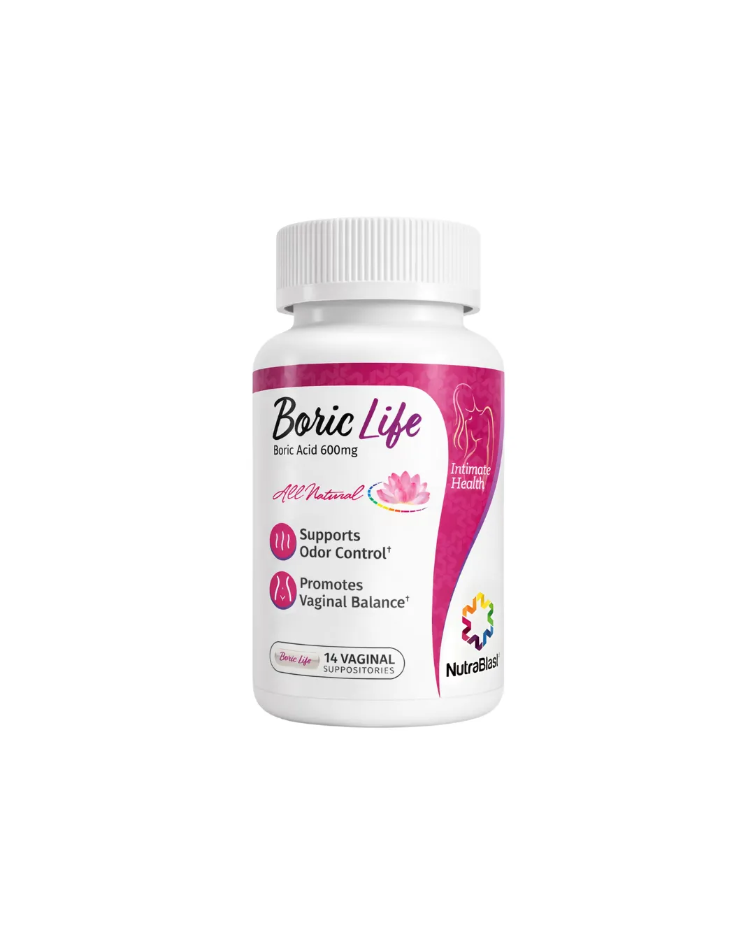 Boric Life Boric Acid 660mg x14 Suppositories