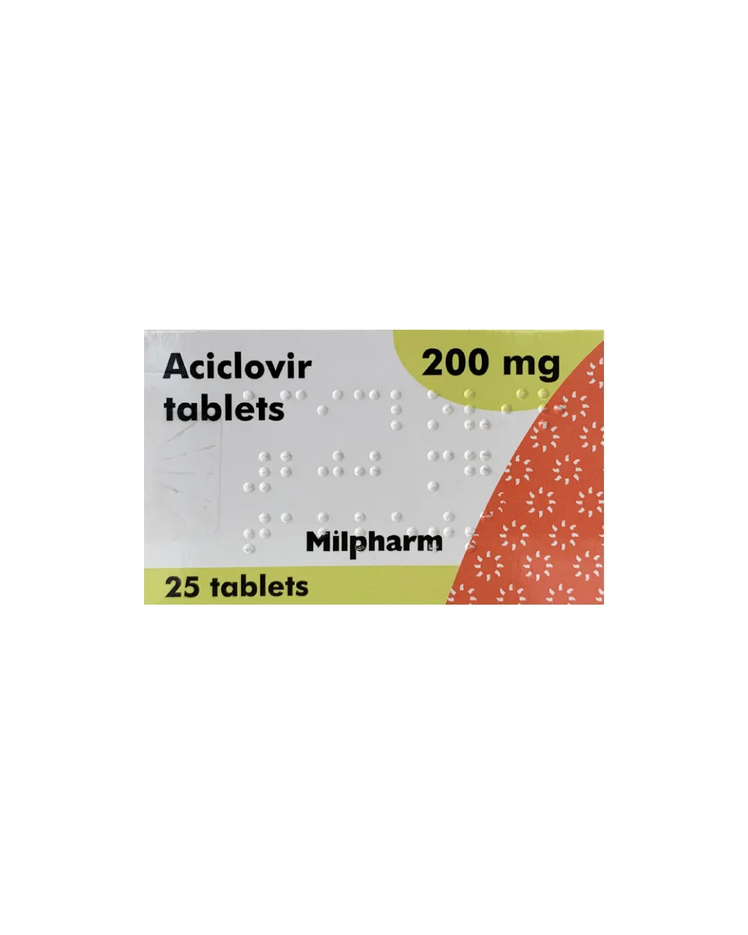 Milpharm Aciclovir 200mg 25 Tablets