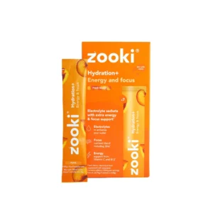 Zooki Electrolytes+ Energy and Focus Peach Flavor