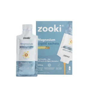 Zooki Magnesium Glycinate 2000mg Liquid Sachets Pineapple Flavour